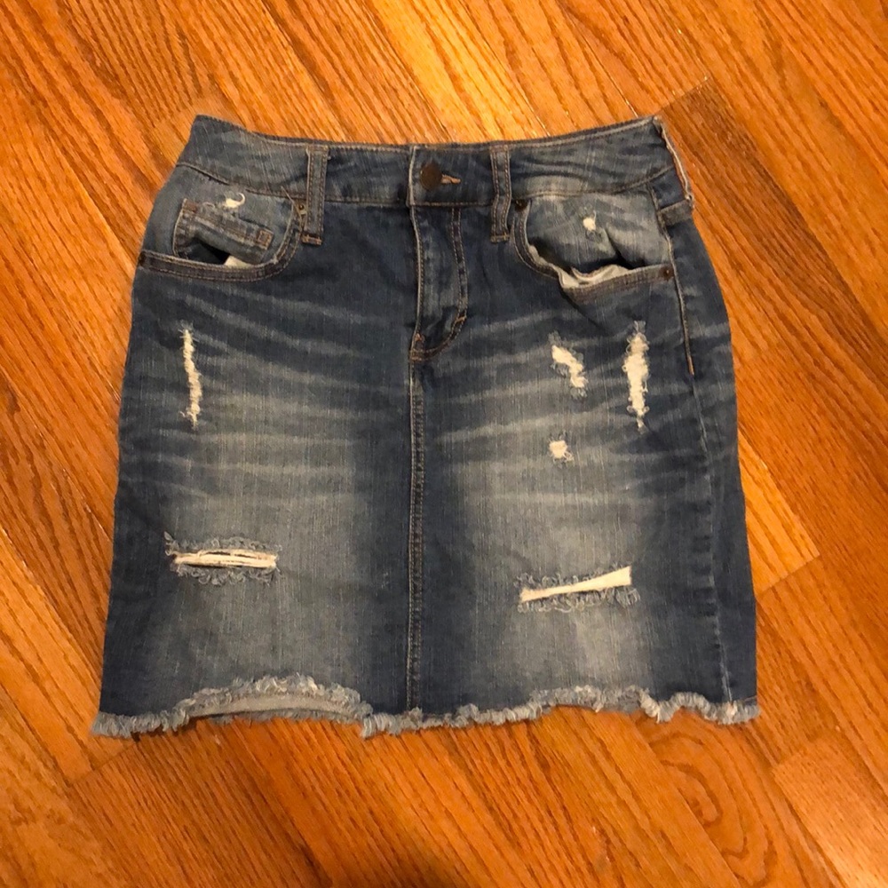 Mossimo high rise jean skirt